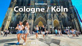 Cologne (Köln), Germany  Vibrant City Walking Tour ️ 4K 60fps HDR | A Sunny Day Walk, 2023
