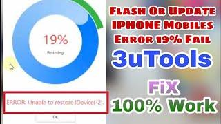 how to flash iphone X  fix error 3utools