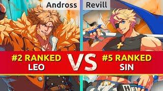 GGST ▰ Andross (#2 Ranked Leo) vs Revill (#5 Ranked Sin). High Level Gameplay