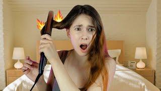 Curling my hair for the FIRST TIME *disaster* | KAISAMETRINE