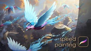Galesong Swallow - Legends of Runeterra - speed painting