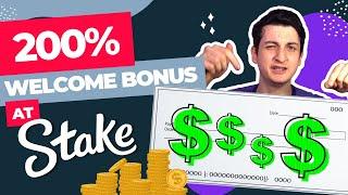 Stake's 200% Welcome Deposit Bonus EXPLAINED