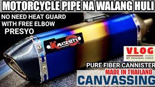 KALIDAD NA MOTORCYCLE PIPE | WALANG HULI | PURE FIBER CANNISTER | NO NEED HEAT GUARD | MAGKANO