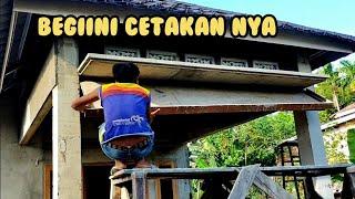 ini dia cara buat kanopi cor minimalis ( pet beton )