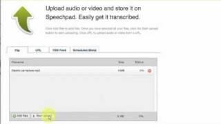 MP3 to Text tutorial using Speechpad