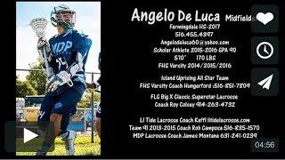 Angelo DeLuca Lacrosse  2017 Midfielder Farmingdale HS