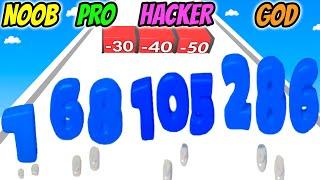 Number Run 3D - NOOB vs PRO vs HACKER vs GOD