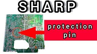 sharp crt tv protection pin