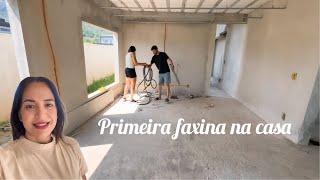 Primeira faxina na casa nova | cuidando da casa própria | novas decisões tomadas na obra