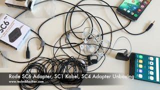 Rode SC6 Adapter, SC1 Kabel, SC4 Adapter Unboxing