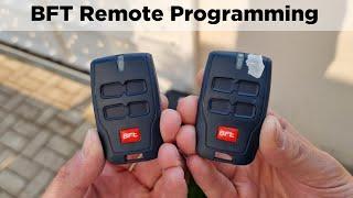 BFT remote programming | How to set up and code a new BFT remote control
