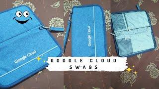 Google Cloud Swags Unboxing || grey zipper organizer unboxing || #qwiklabs || #googlecloud