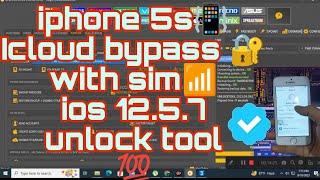 Iphone 5s icloud bypass iOS 12.5.7 Done Unlock Tool