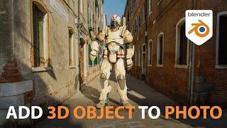 Add 3d Objects to Photos with Blender!
