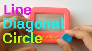  Etch-A-Sketch  Basic Tutorial : Line/Diagonal/Circle