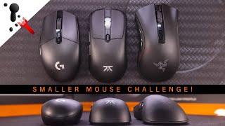 SMALLER GAMING MOUSE CHALLENGE | feat. Too Much Tech - Kile