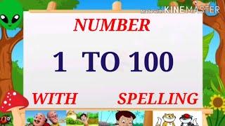 1 to 100 Number, 1 to 100 Spelling, Preschool 1 to 100 Spelling video song, Special English,1to 100