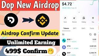 Dop Mainnet Airdrop !! New Crypto Free Airdrop !! Instant Payment !! 499$ Confirm !!