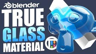 How to Create a TRANSPARENT GLASS Material Shader in Blender 2.8 Eevee