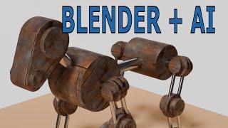 Blender Tutorial: Blender Plus AI – Using AI Textures from Polycam