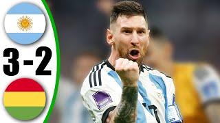 Messi Hat Trick - Argentina vs Bolivia 3-2 - All Goals & Highlights - 2024