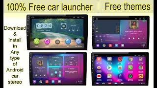 How to download free #Car_Launcher || How to Change theme in Android car player - Vivid car launcher