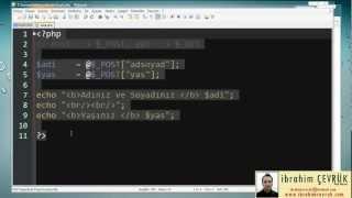 Php Dersleri 7 - Post ve Get Methodu ile Veri Yollama
