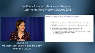 2018, Masters Lecure,  Esther Duflo, "Meet Randomistas: Useful ML Tools for Empirical Researchers"