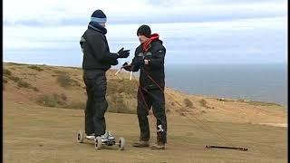 Blue Peter Kite Landboarding Gethin Jones