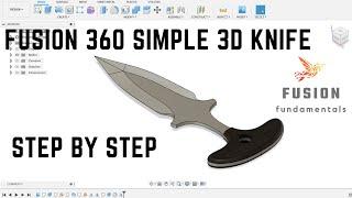 Fusion 360 tutorial: Create Simple Knife in Fusion 360