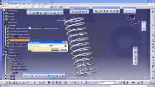 Druckfeder Parametrisierung - Catia v5 Training Knowledgeware - User parameter - Formulas