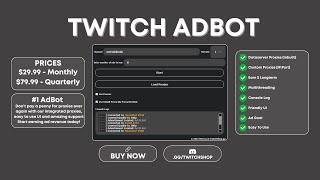 TWITCH.TV AD-BOT | Integrated Proxies + Optimized | TWITCHSHOP.GG