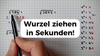 Mathe TRICK - Wurzel ziehen ohne Taschenrechner!