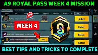 A9 WEEK 4 MISSIONPUBG WEEK 4 MISSION EXPLAINED A9A9 ROYAL PASS WEEK 4 MISSION | C7S20 WEEK 4