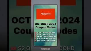 AliExpress October 2024 Promo Coupon Codes