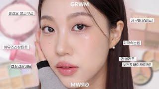 Winter daily makeup with new products that got requests for reviews GRWM (COVID aftereffect,