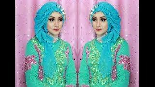 TUTORIAL MAKE UP AND HIJAB SEPLE SIMPLE LUXURY, HOLD PARTY, HOLD SHOW, HIJAB WISUDA1 mpN