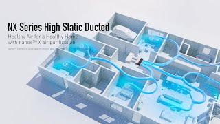 Panasonic High Static Pressure Ducted Air Conditioning with nanoe™X Air Purification Technology