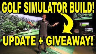 Home Golf Simulator Build - Setup UPDATE + BIG GIVEAWAY!! (Pt. 2)