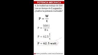 Ejercicio de Potencia Mecánica - parte 4