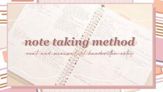 NOTE-TAKING METHOD | neat & minimalist handwritten notes + nordgreen's 35% discount code