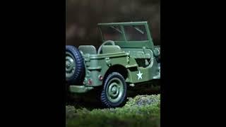 US Army WW2 Vehicle Willys Jeep Miniature Metal Diecast Model #militer #perang