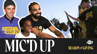 MIC'D UP | Lakers Celebrate Season of Giving