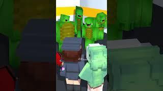 HELP Police JJ Sister Searches🫡 - MAIZEN Minecraft Animation #shorts