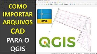 Como abrir arquivos DWG ou DXF no QGIS e converter para Shapefile | Tutorial