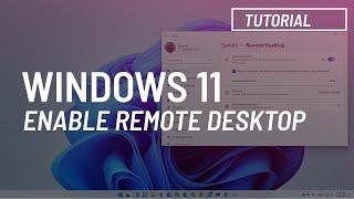 Windows 11: Enable Remote Desktop (2024)