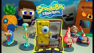 SKELETON SPONGEBOB FIGURES?! X-RAY Hidden Dissectibles Unboxing