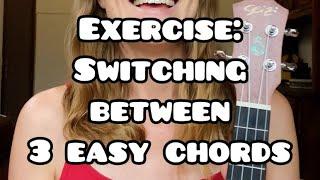 Switching between 3 easy chords on Ukulele: C, Fadd9, Am7 • with Lindsay Müller