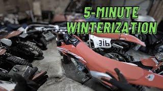 How To Winterize A Dirt Bike In Under 5 Minutes [w/out Stabilizer]