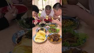 Most popular yummy hungry Chinese family Eating challenge incredible satisfied.